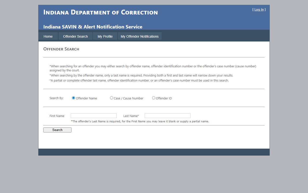 Gibson County arrest records Indiana SAVIN offender search