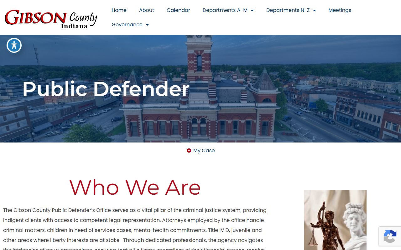 Gibson County criminal court records public defender page